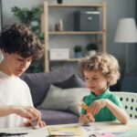 family routine for mom and child