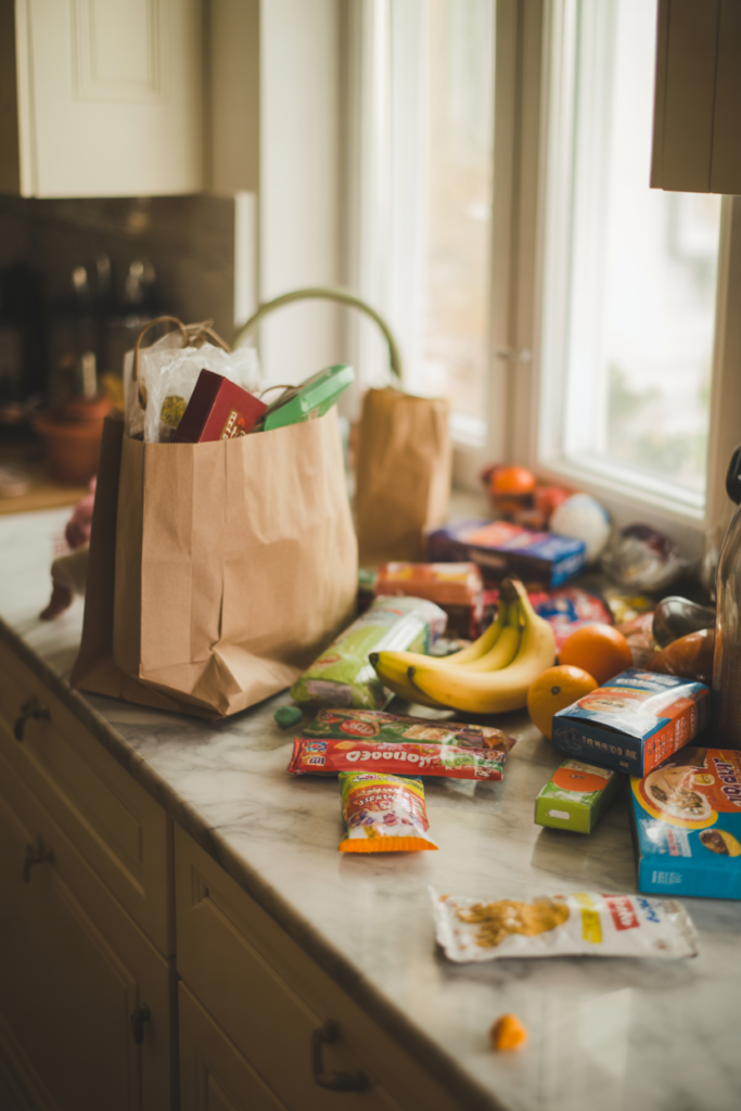 grocery haul that show how to save money on groceries without budgeting